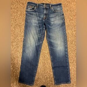 Hugo Boss Maine Jeans Mens 36x 30 Denim Stretch Slim Fit Blue